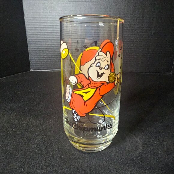 Alvin The Chipmunk Glass 1985 Bagdasarian Productions Vintage - Picture 3 of 10